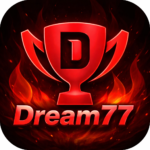 Dream77 Game download interface with login and bonus options