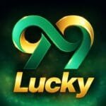 99 Lucky Game app interface showing login and dashboard